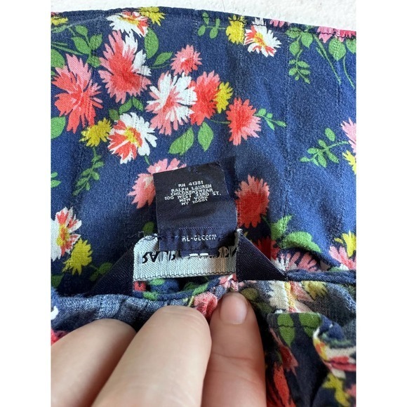 Ralph Lauren Blue Floral Kids Blouse - Picture 6 of 8